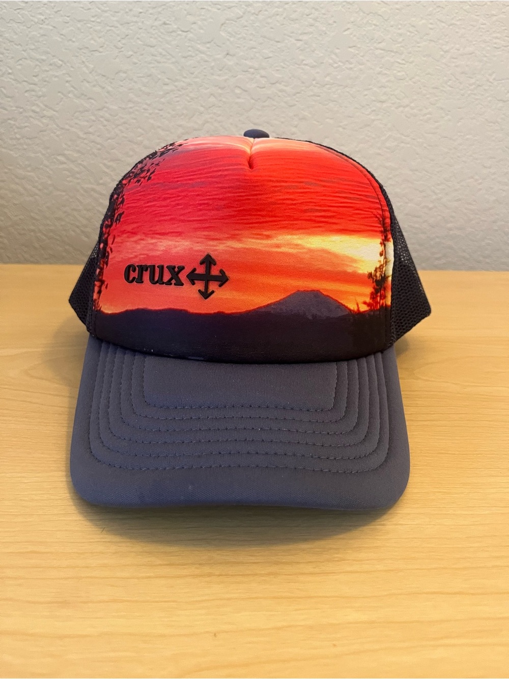 Crux Sunset Trucker Hat - Red Orange Gradient